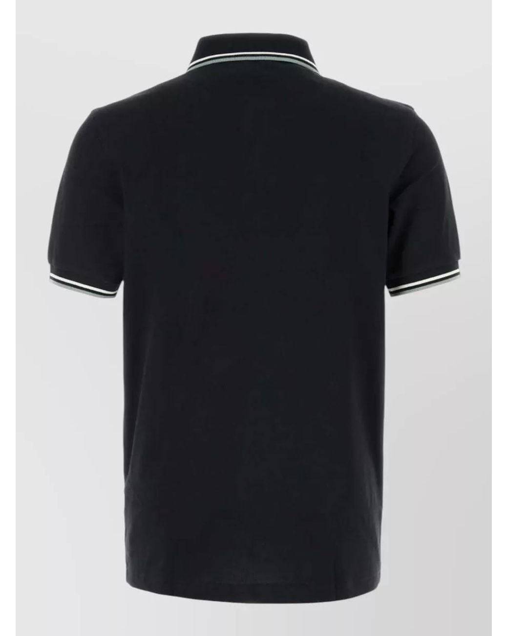 Fred Perry Black Cotton Piqué Polo Shirt for men