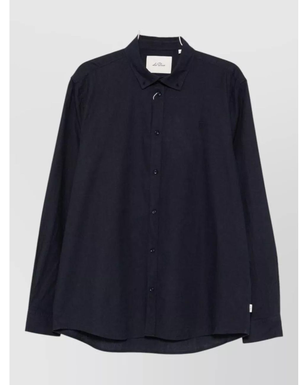 Les Deux Blue Linen Blend Shirt for men