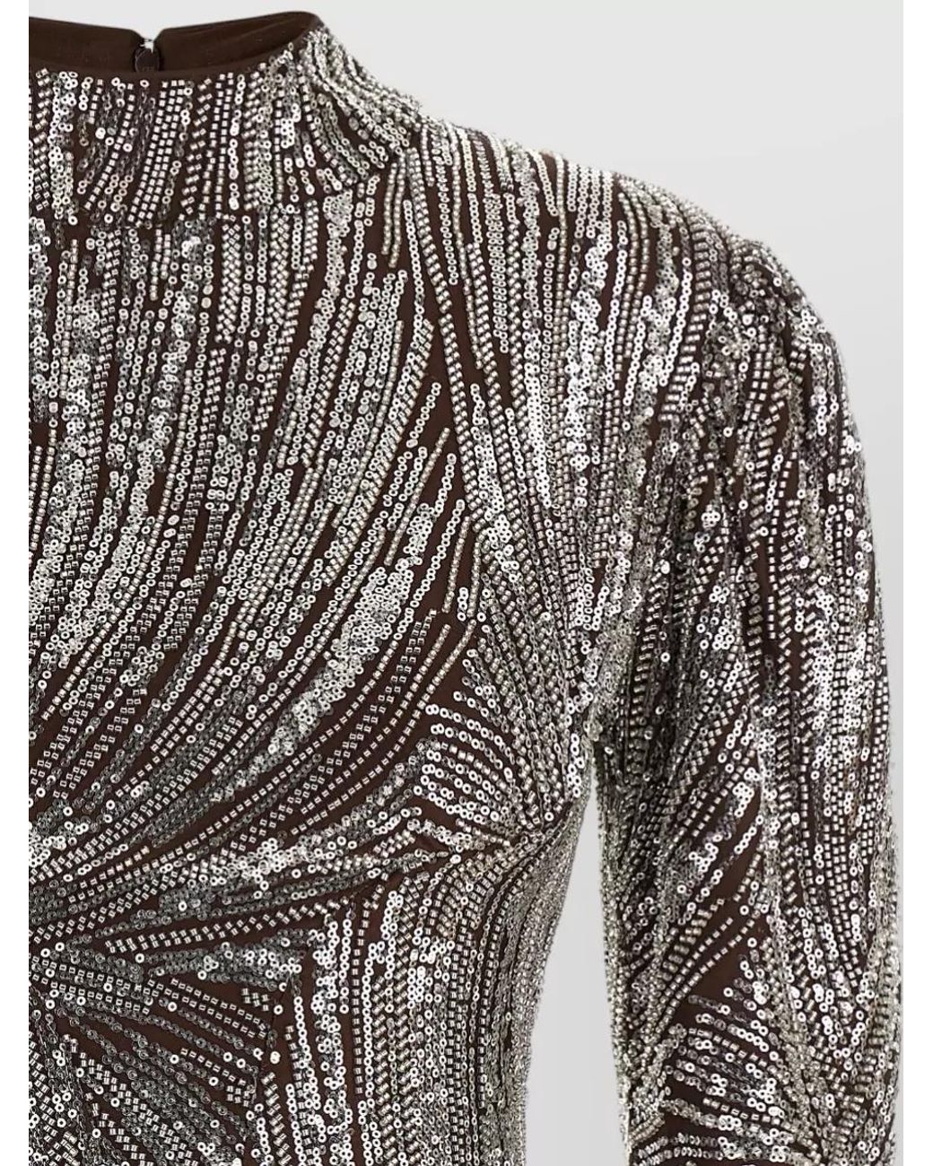Rabanne Gray Sequin Top