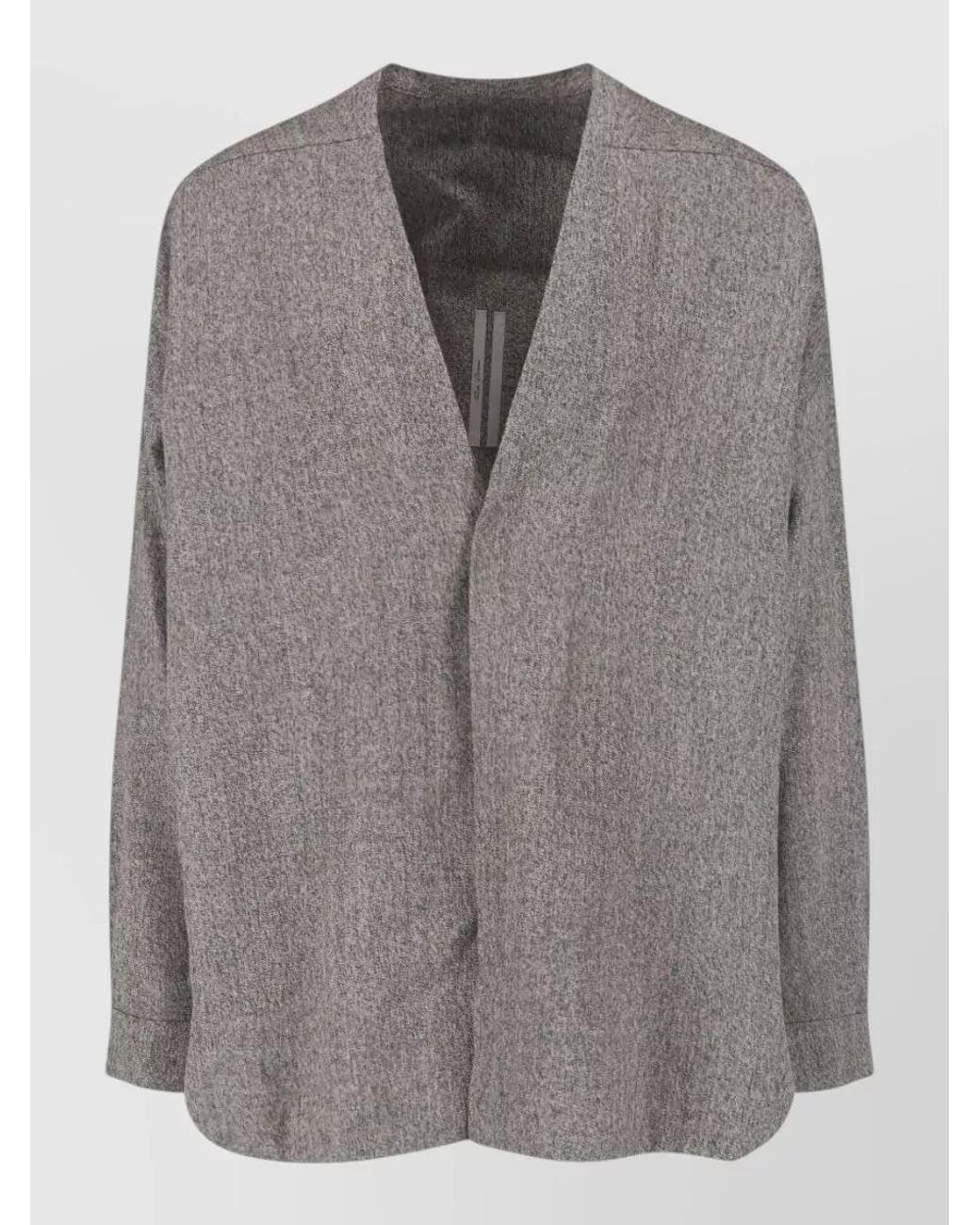 Rick Owens Gray Wool Blazer for men