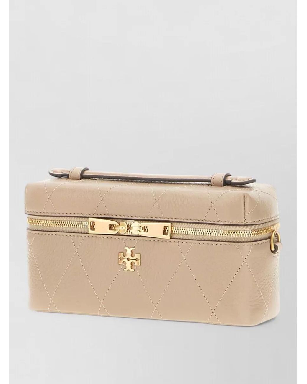 Tory Burch Natural Na Leather Clutch Bag