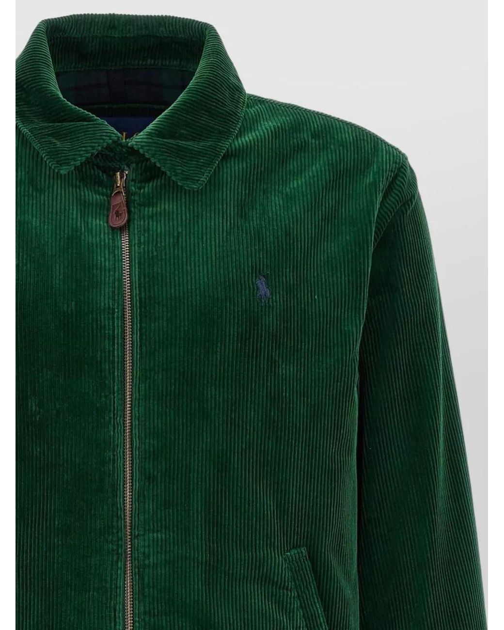 Polo Ralph Lauren Green Corduroy Single-Breasted Jacket for men