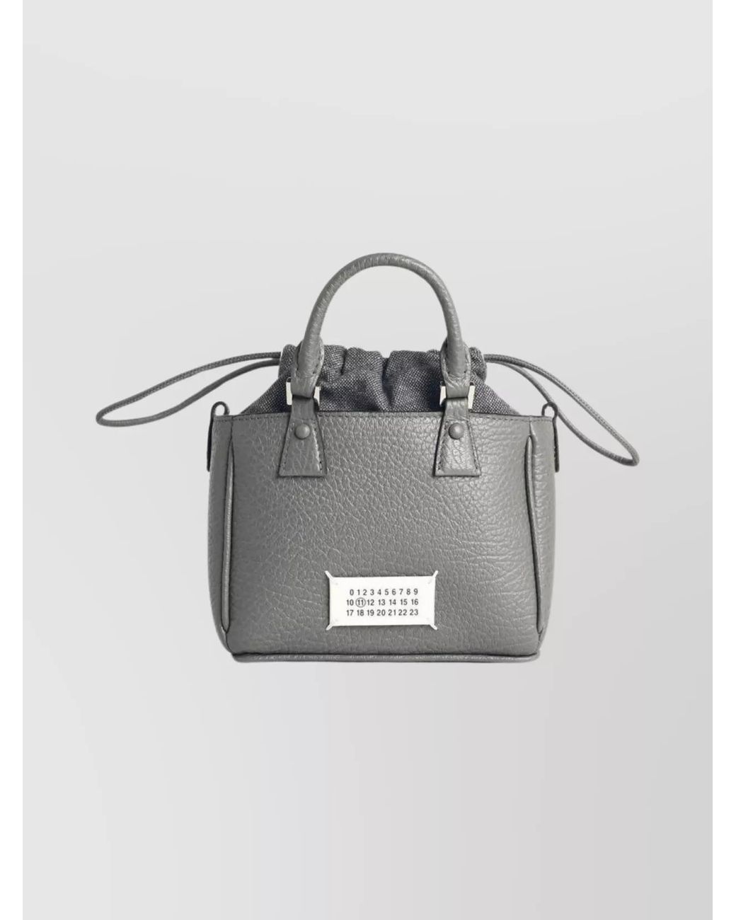Maison Margiela Gray 5Ac Leather Tote Bag