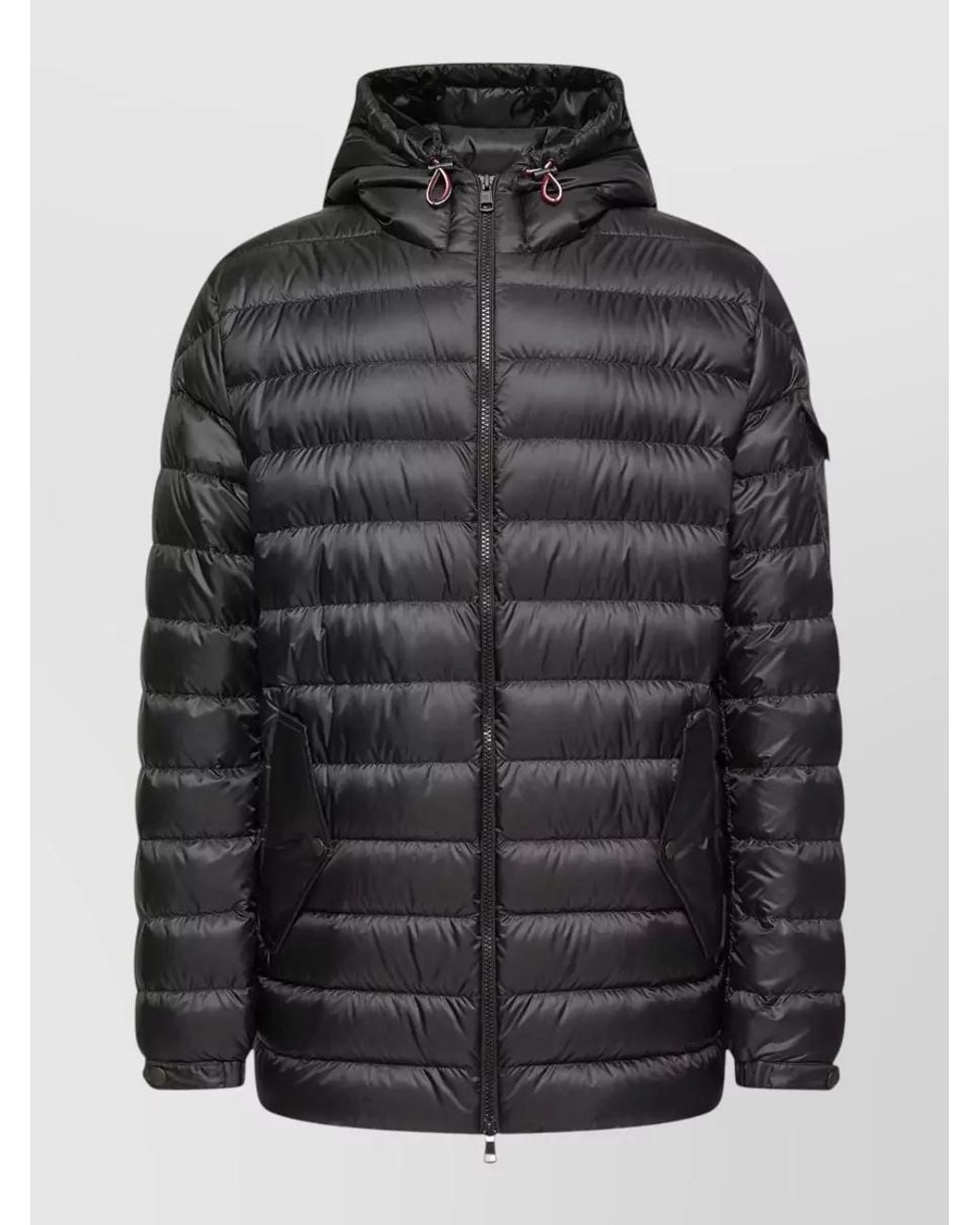 Moncler Black Oahu Hooded Short Down Parka Jacket for men