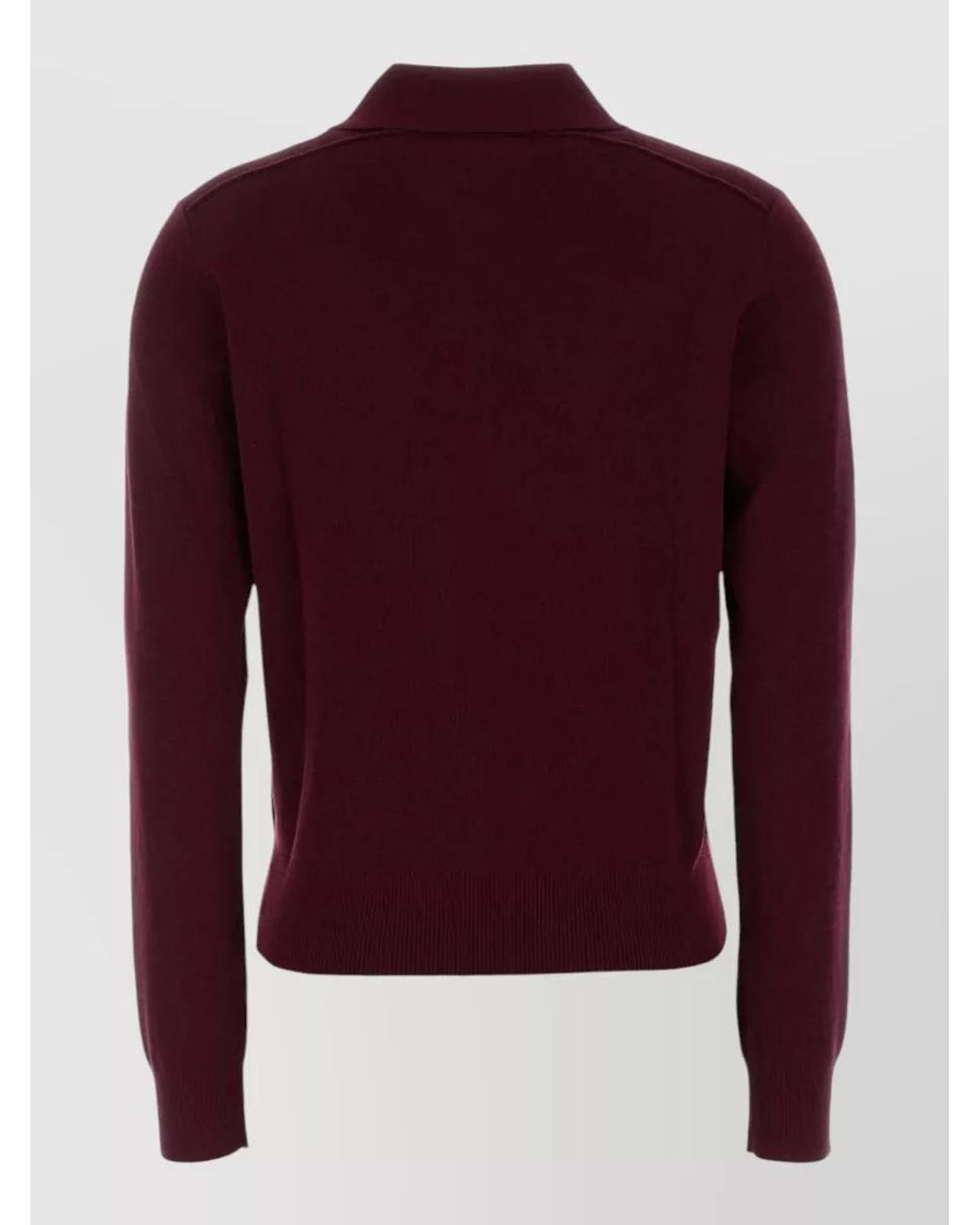 Burberry Red Wool Polo Shirt