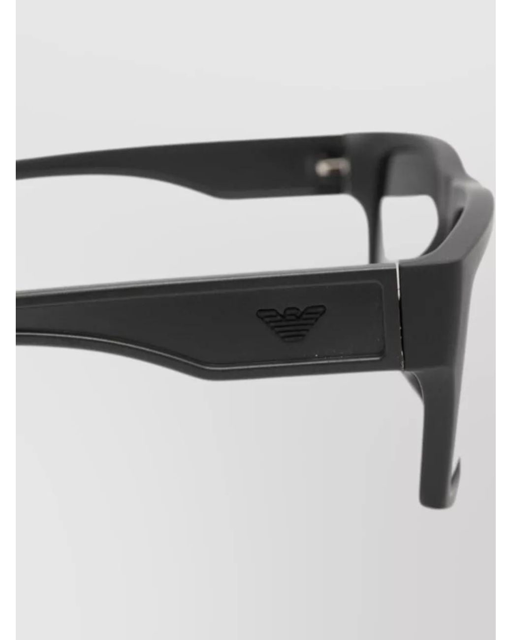 Emporio Armani Gray Rectangular Sunglasses