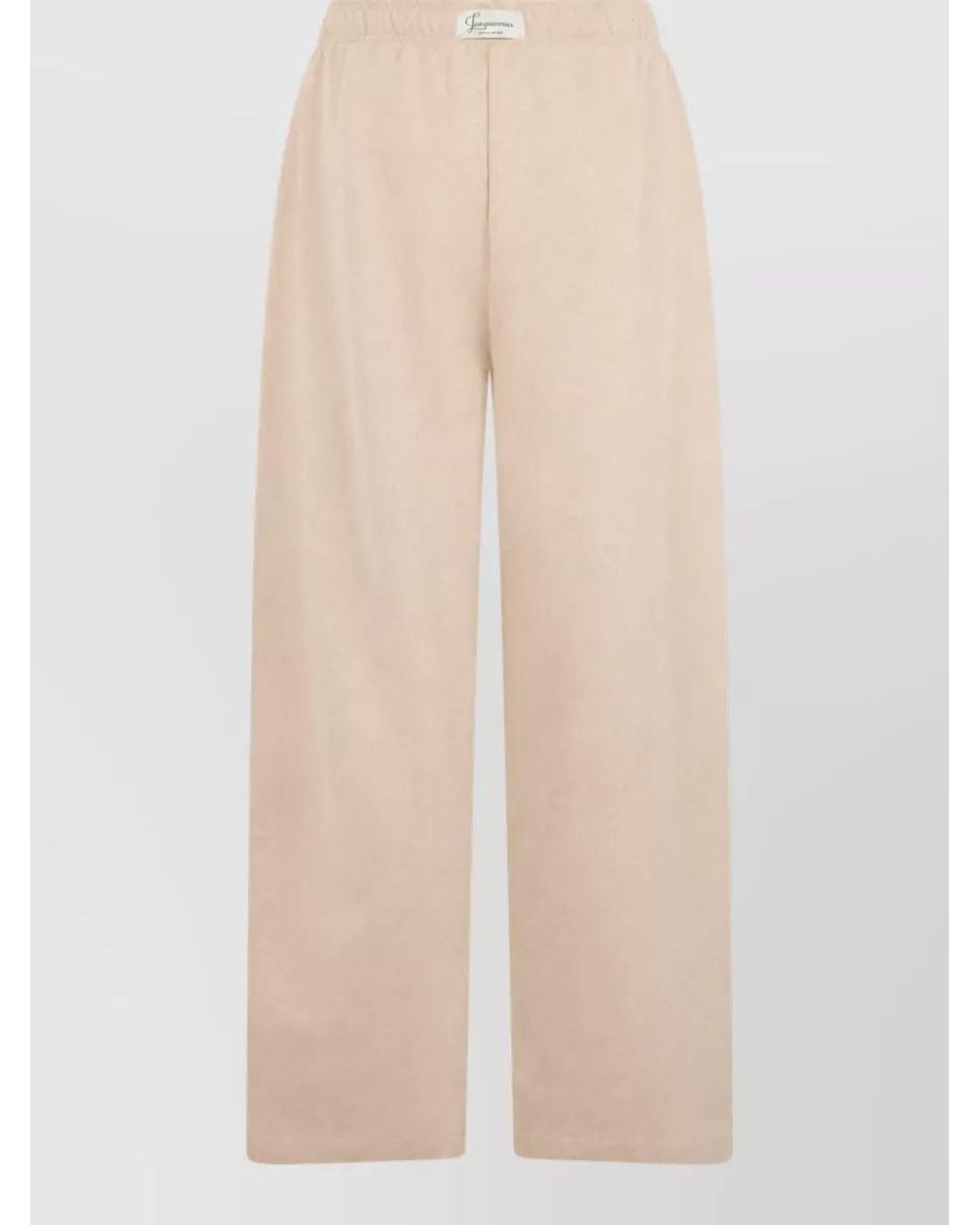 Jacquemus Natural High-Rise Wide-Leg Trousers for men