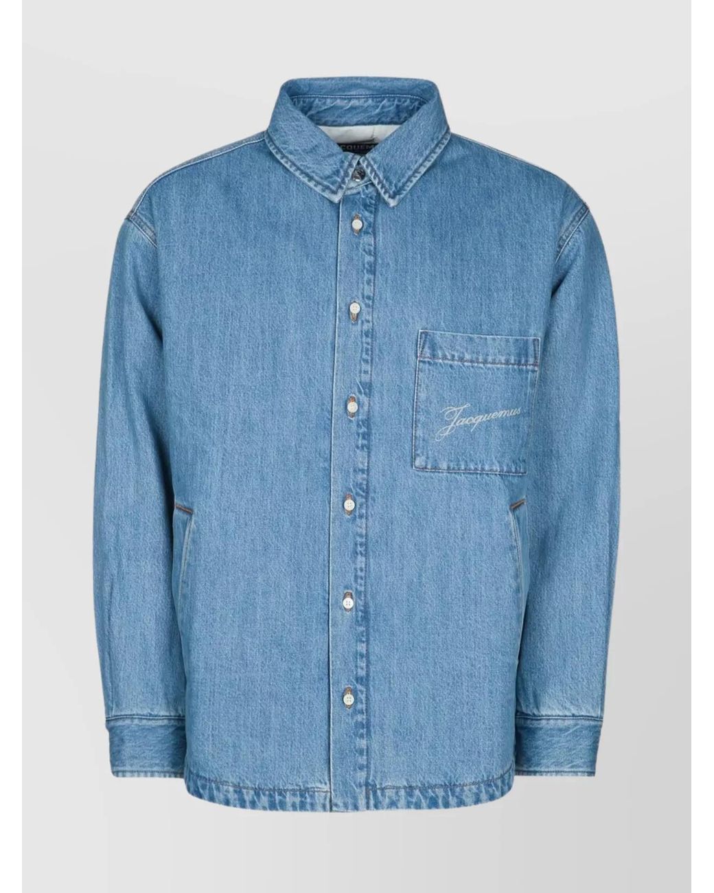 Jacquemus Blue Denim Shirt for men