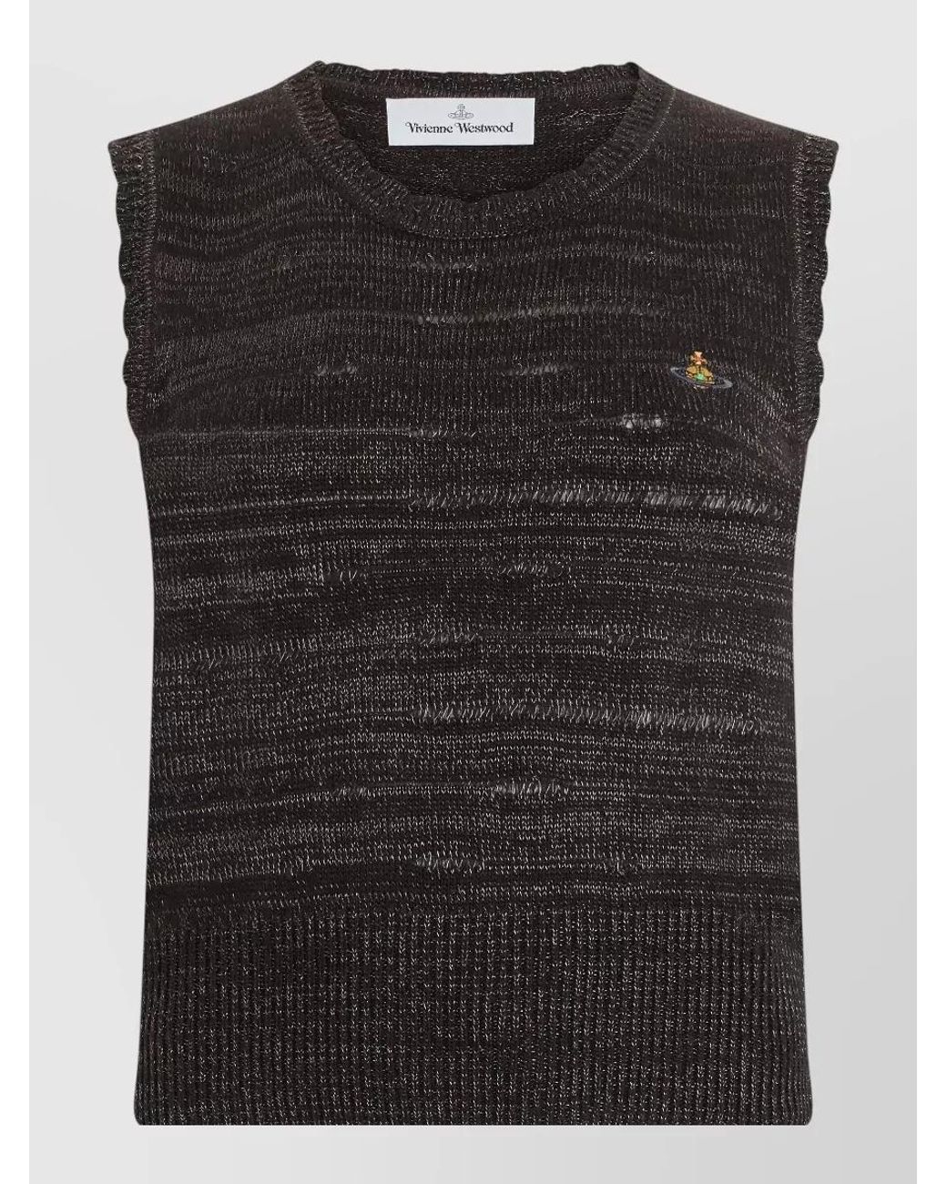 Vivienne Westwood Black Sleeveless Knit Tank Top