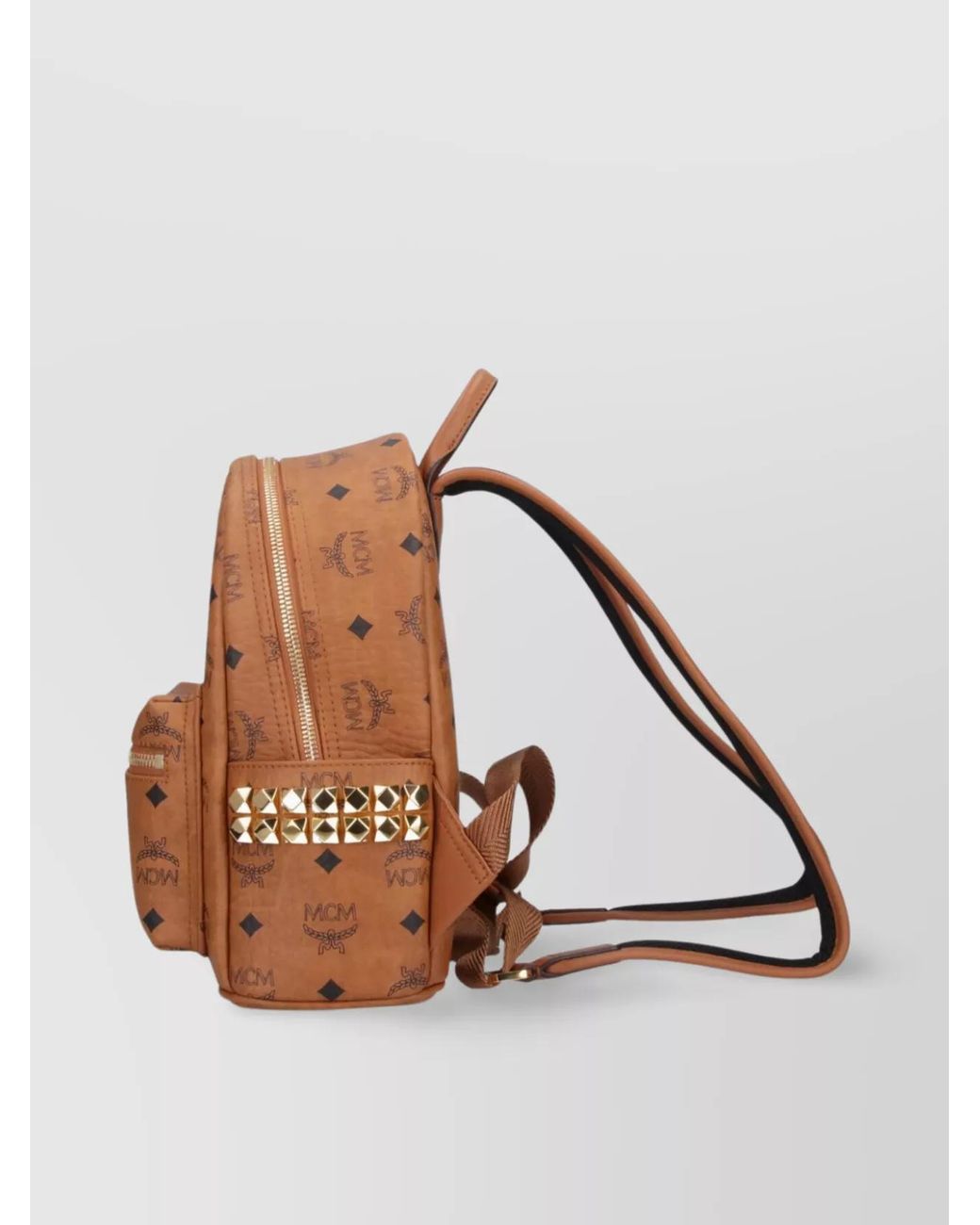 MCM Brown Printed Mini Backpack for men