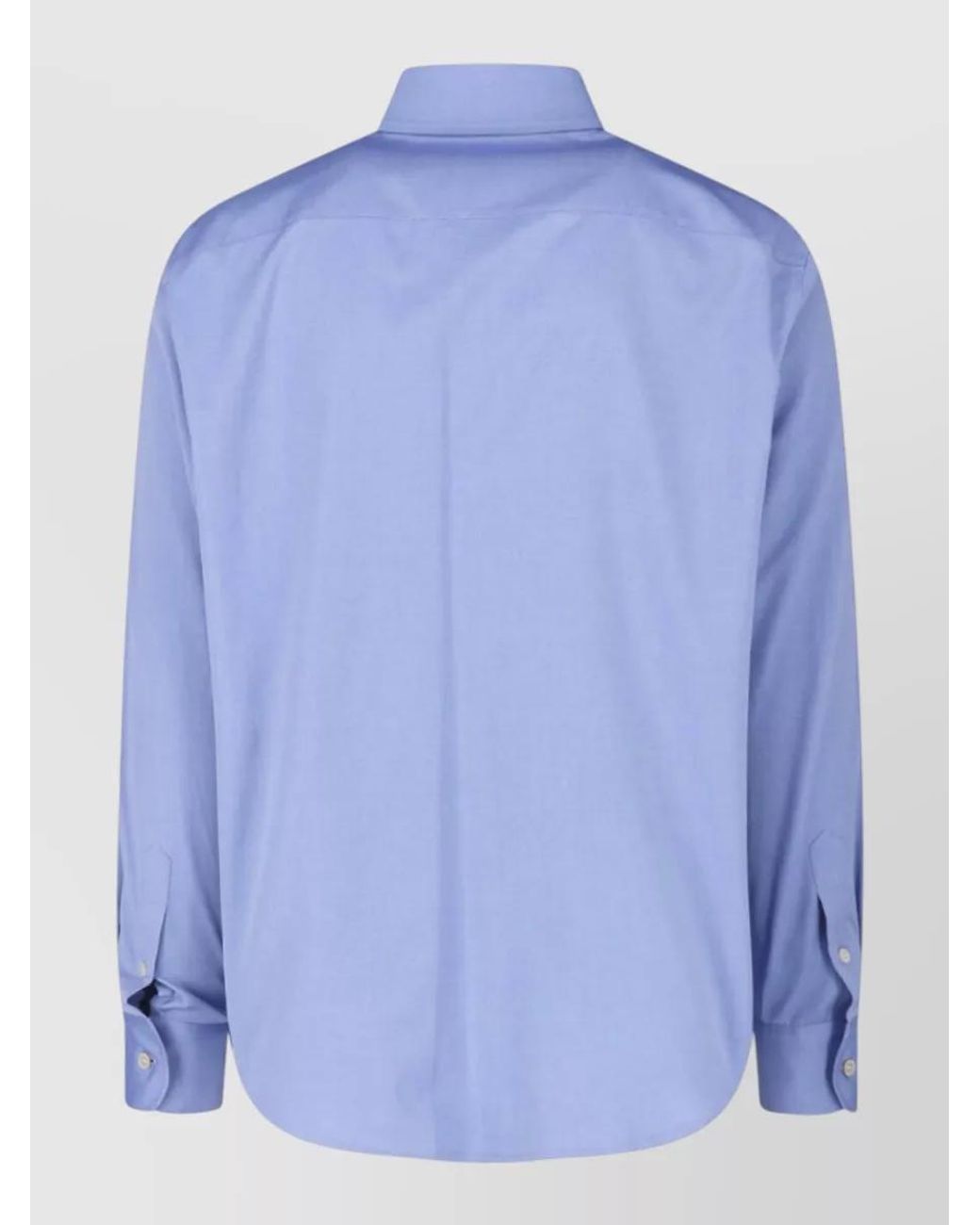 Valentino Blue Cotton Regular-Fit Shirt for men