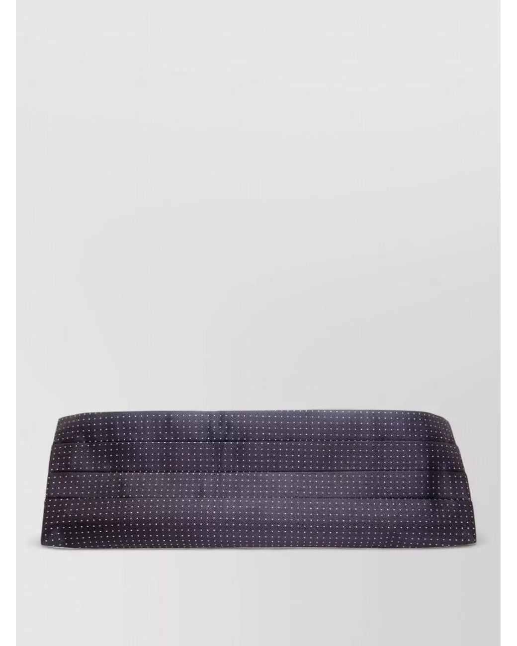 Dolce & Gabbana Purple Silk Pleated Polka-Dot Cummerbund Belt for men
