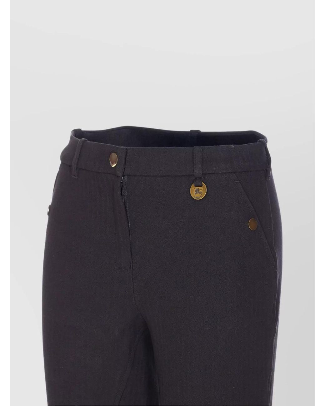 Burberry Blue Stretch Cotton Slim-Fit Jodhpur Trousers