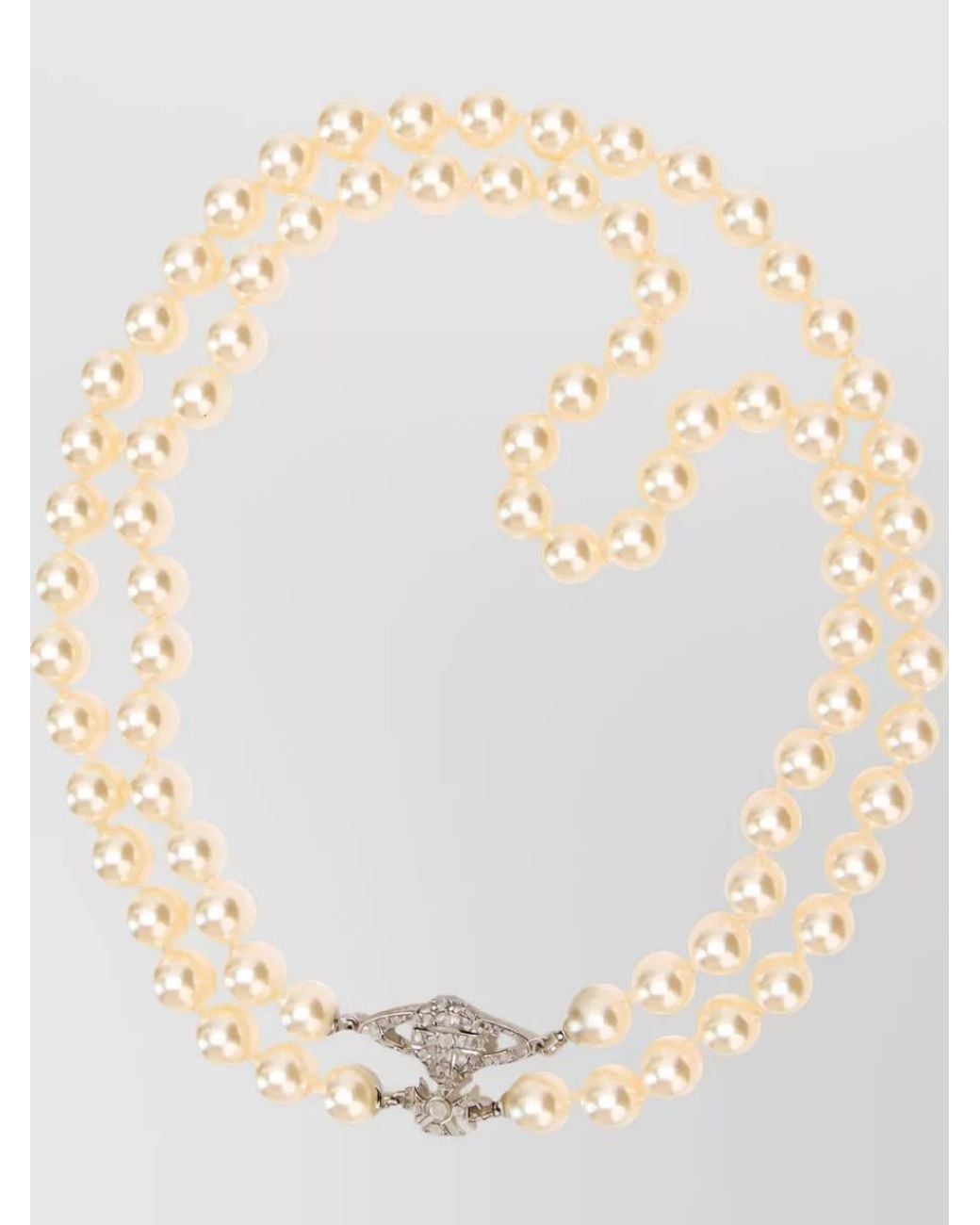 Vivienne Westwood Natural Beaded Choker Necklace