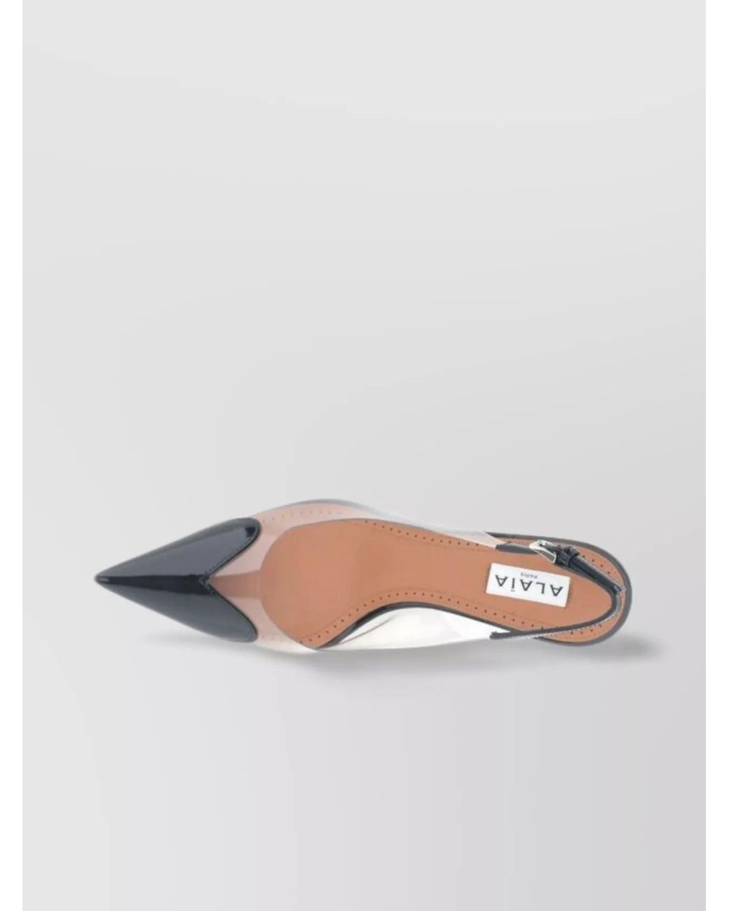 Alaïa Metallic Leather Cutout Slingback Pumps
