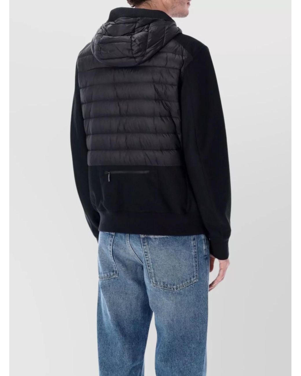 Parajumpers Blue Down Hooded Quilted Jacket for men