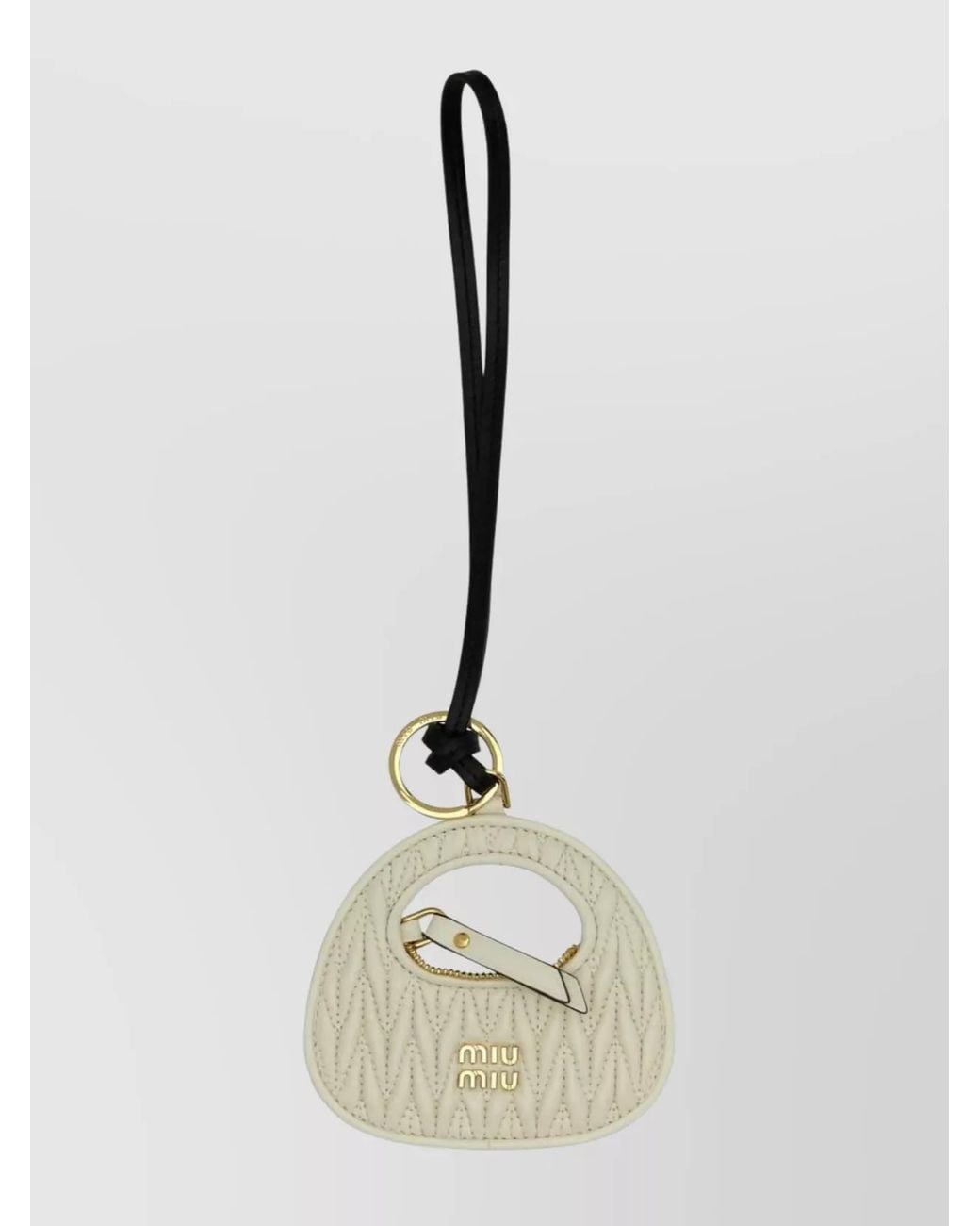 Miu Miu Natural Leather Keyring