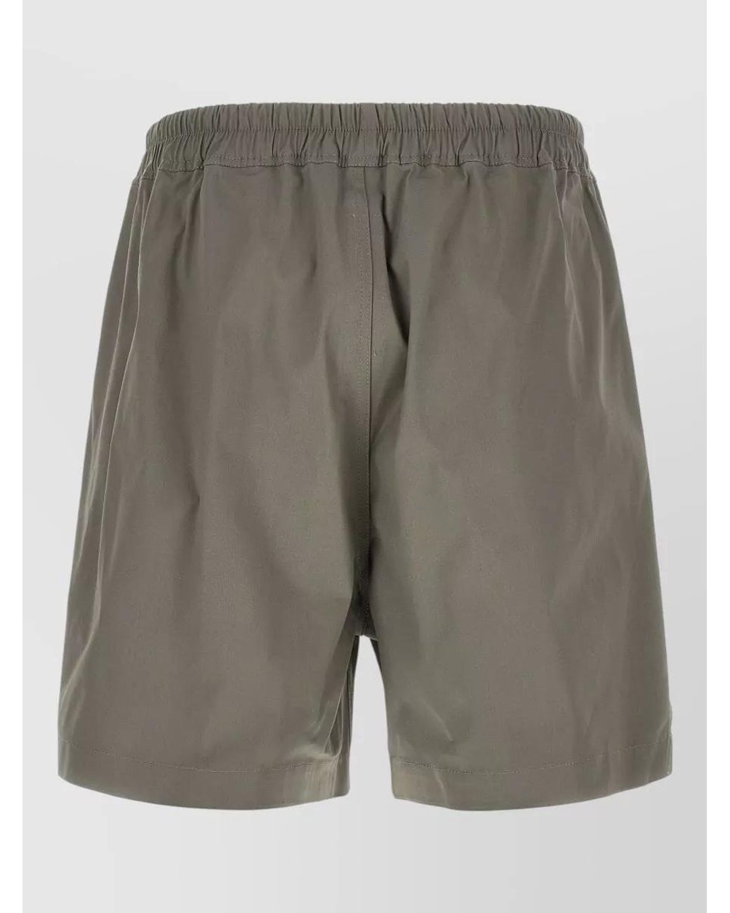 Rick Owens Gray Cotton Bermuda Shorts for men