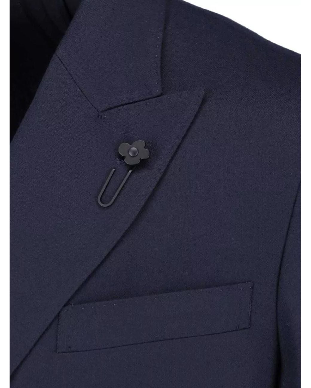 Lardini Blue Virgin Wool Suit for men