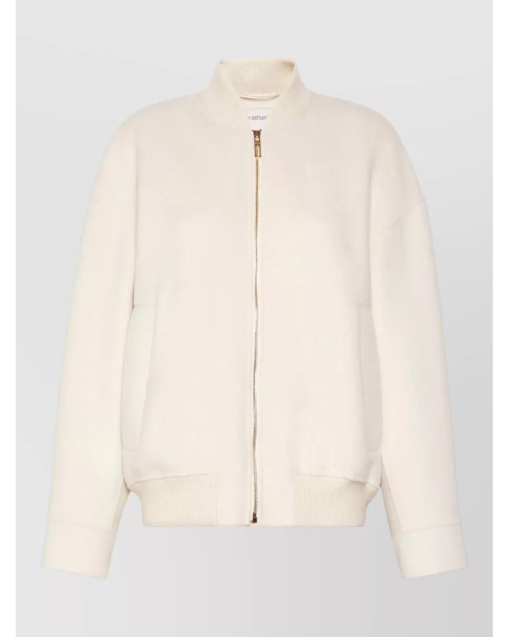 Sportmax Natural Wool Bomber Jacket