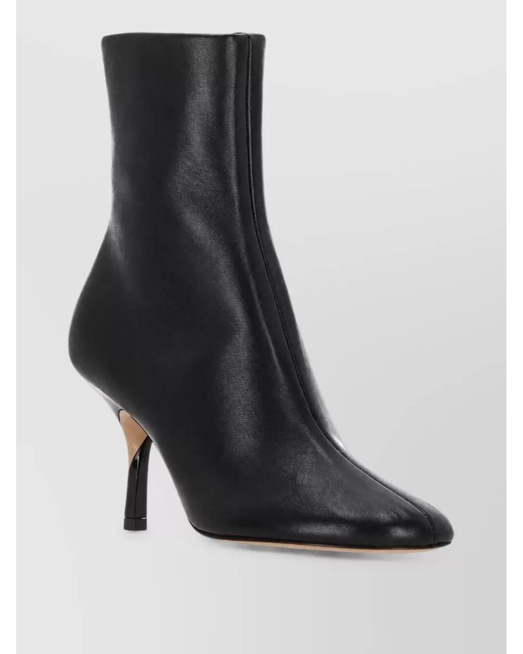 Jacquemus Black Leather Ankle Boots