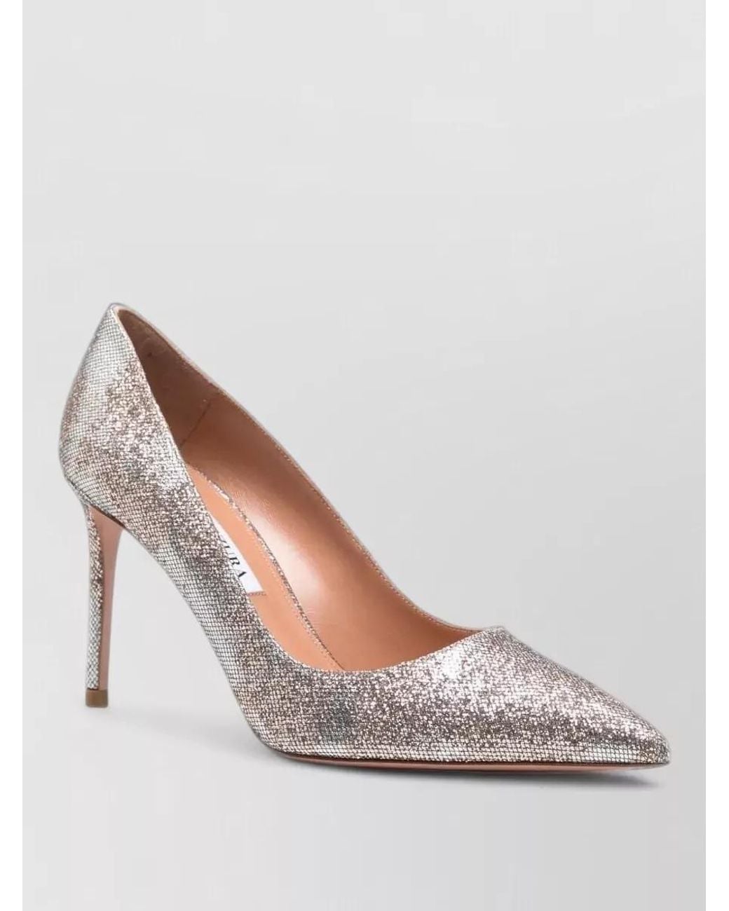 Aquazzura Pink Leather Pumps