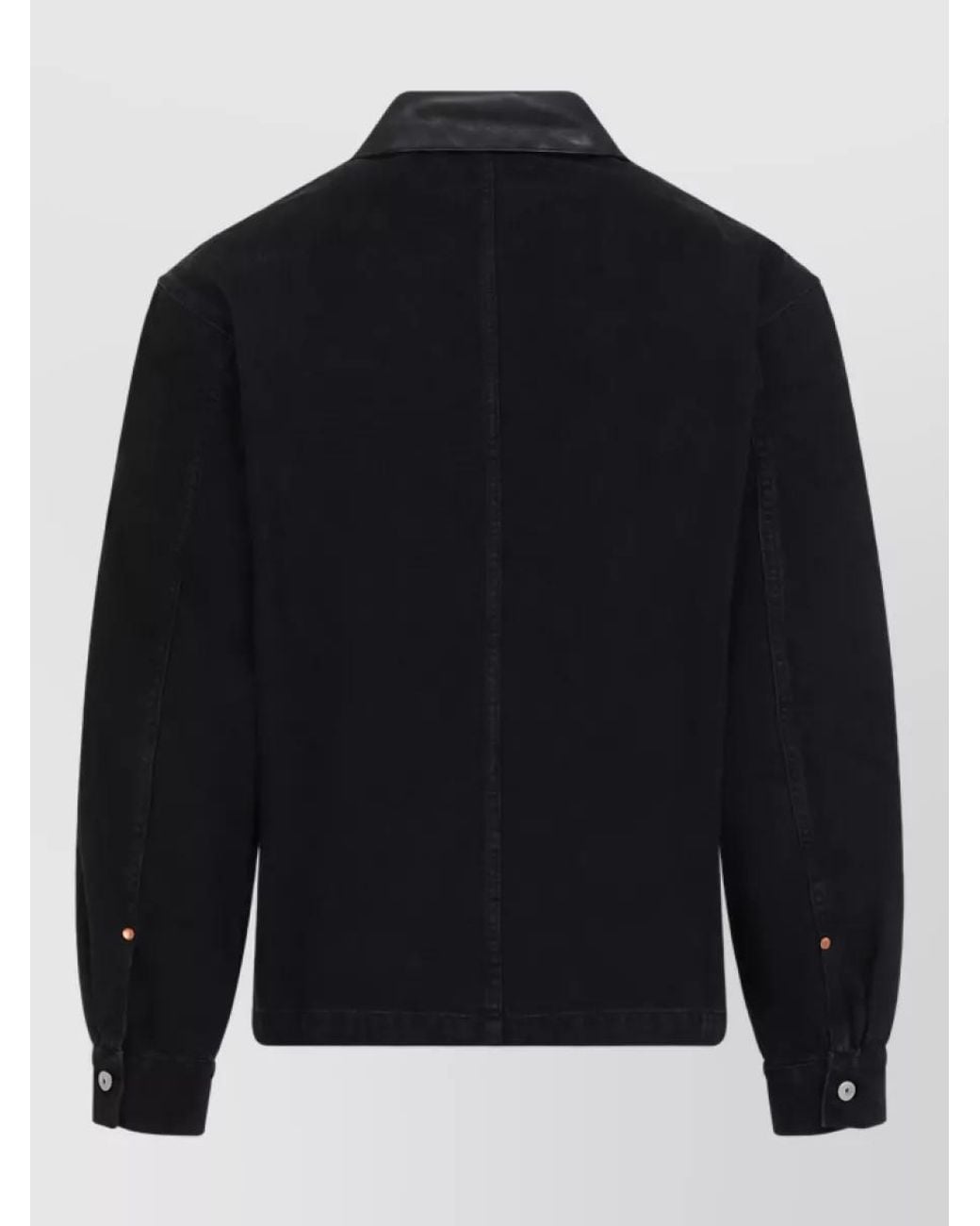 Lemaire Blue Cotton Single-Breasted Coat for men