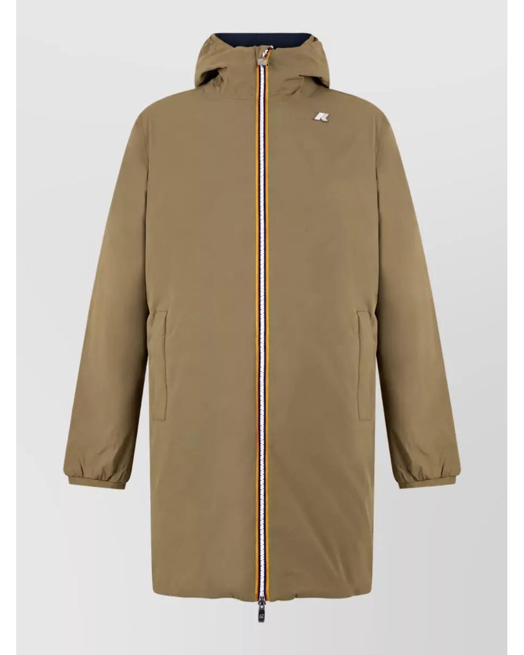 K-Way Natural Hooded Waterproof Lightweight Jacket for men