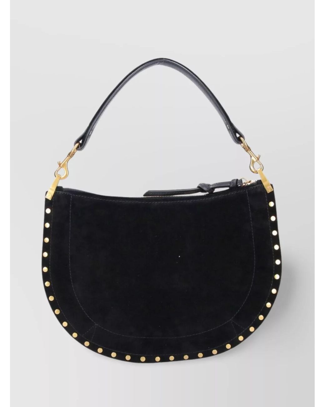 Isabel Marant Black Oskan Soft Zip Calf Leather Shoulder Bag