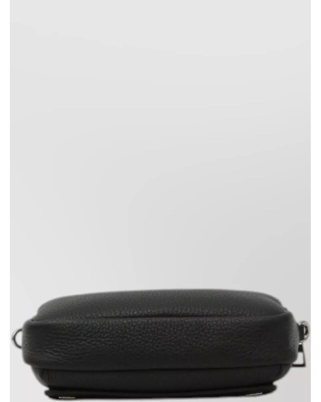 Loewe Black Calfskin Pebble Messenger Bag for men