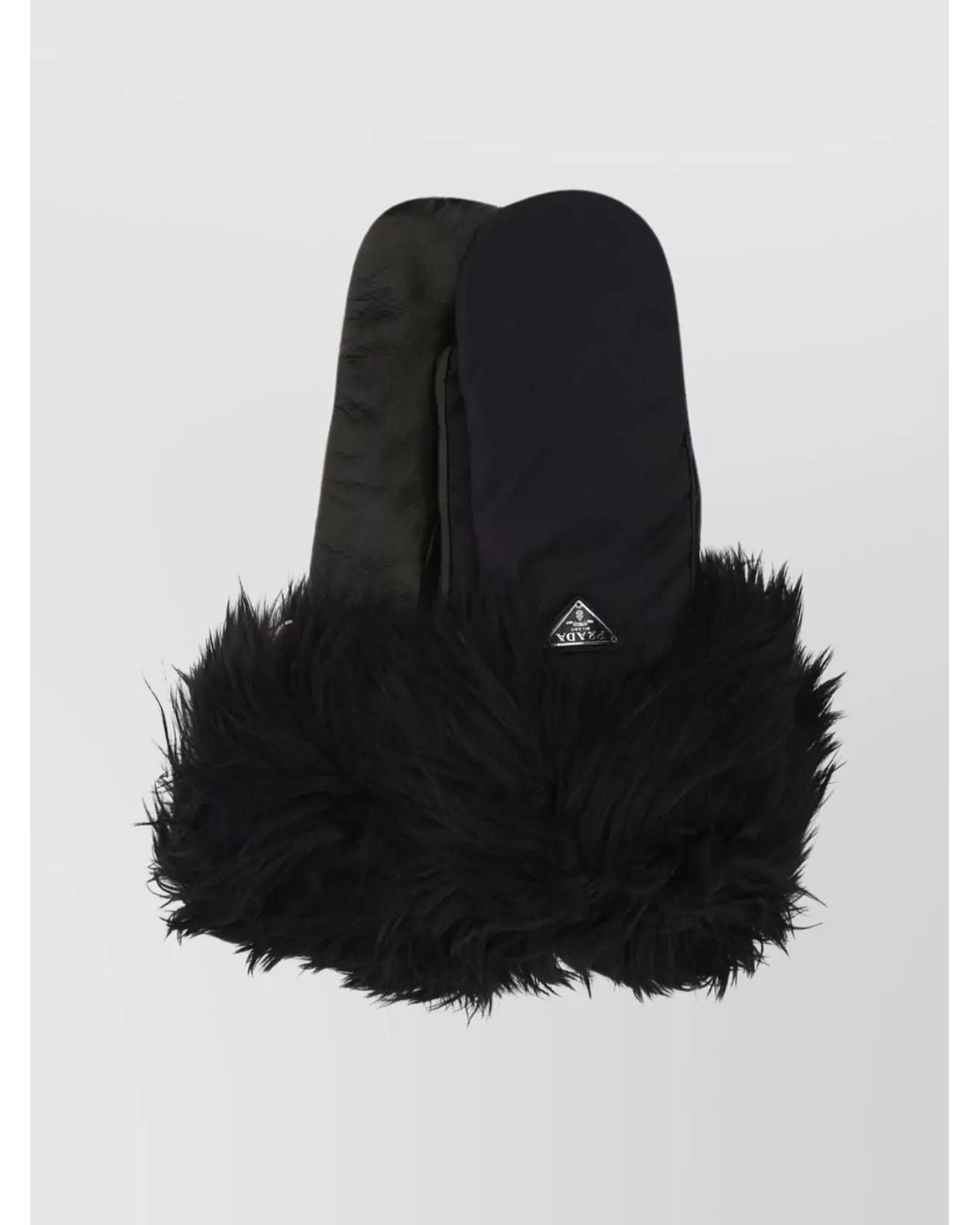 Prada Black Nappa Leather Gloves