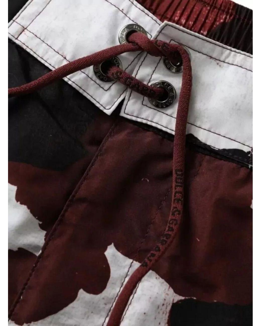 Dolce & Gabbana Black Camouflage Logo-Print Swim Shorts for men