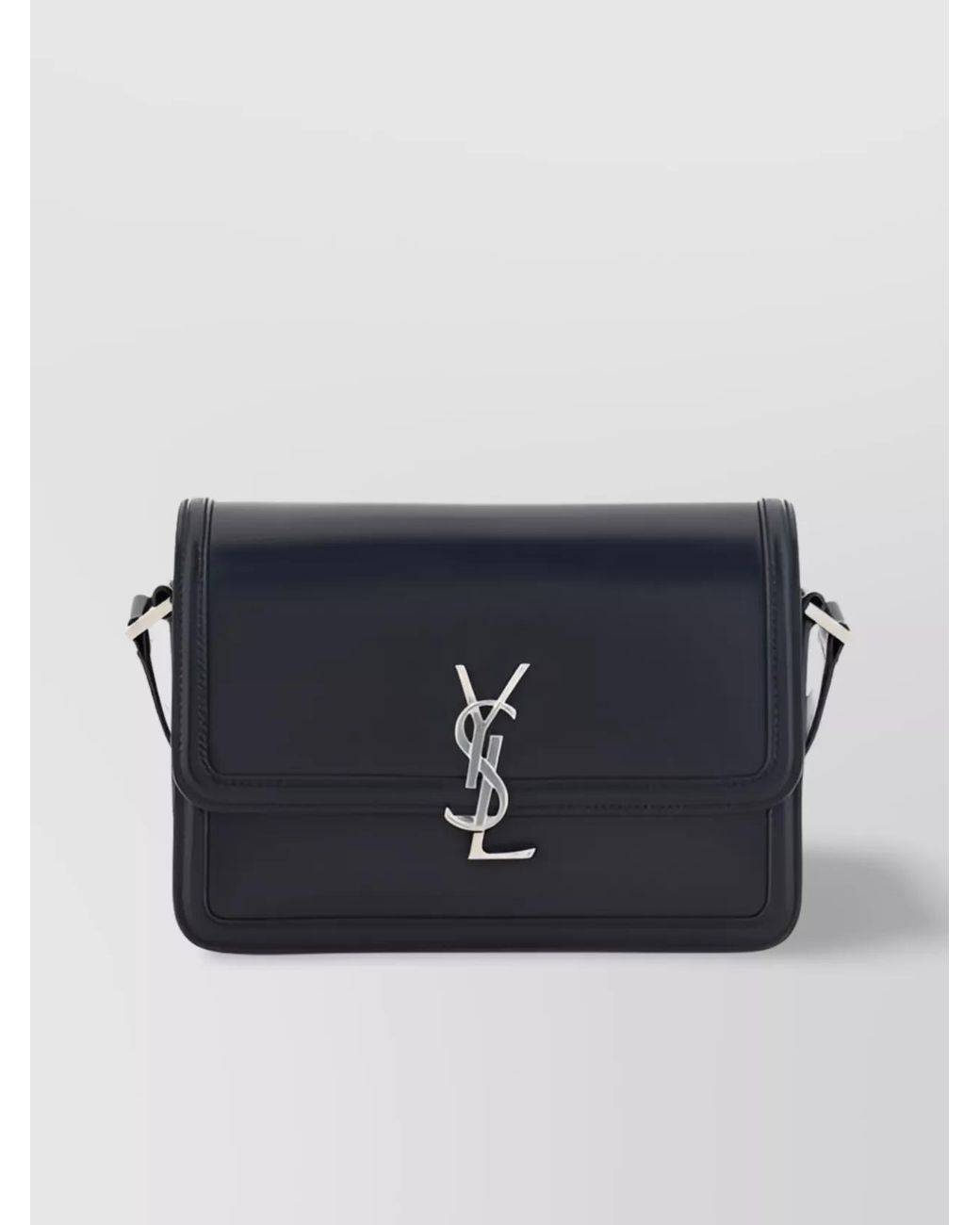 Saint Laurent Blue Leather Solferino Crossbody Bag for men