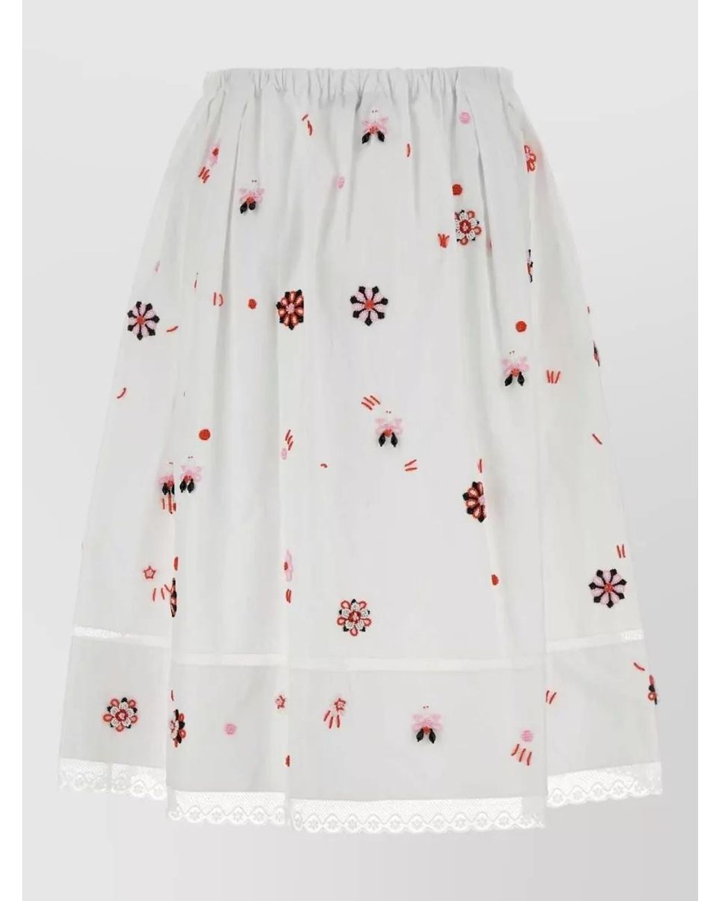 Prada Natural Cotton Full Skirt
