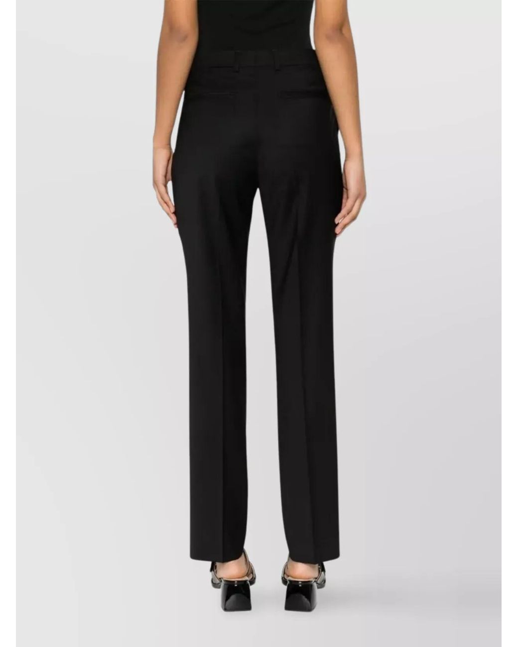 Filippa K Blue Wool Straight-Leg Trousers