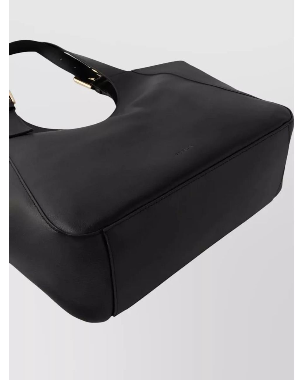 Furla Black Leather Tote Bag