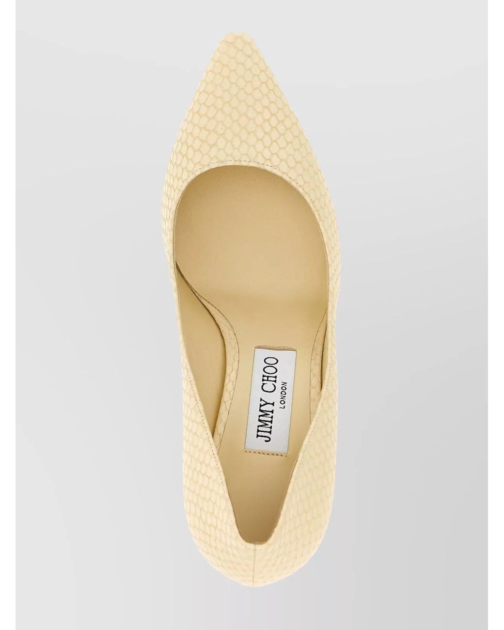 Jimmy Choo Natural Leather Snake-Effect Print Pumps