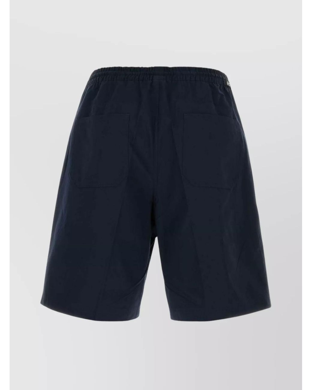 Prada Blue Cotton Poplin Bermuda Shorts for men