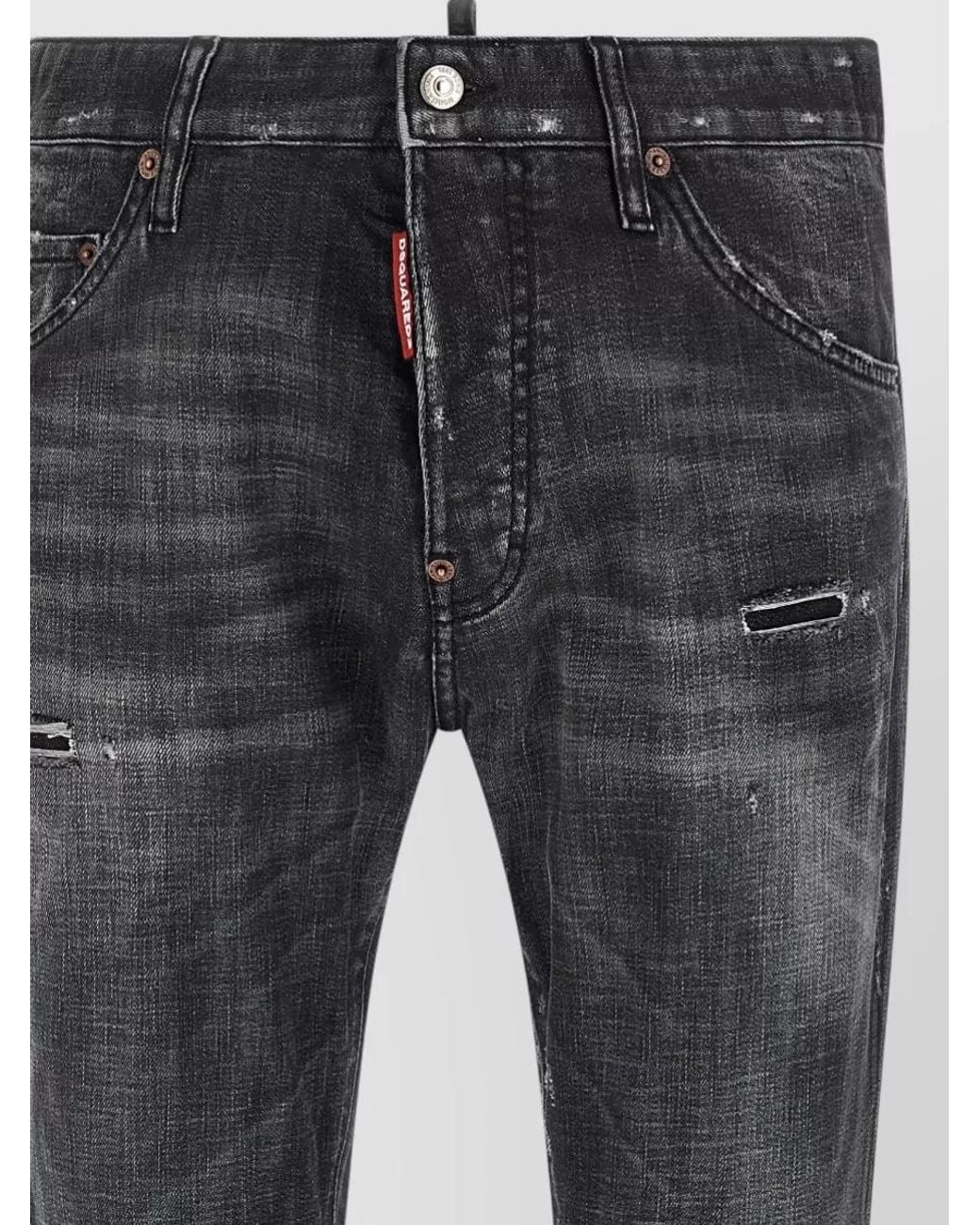 DSquared² Gray Teddy Jeans for men