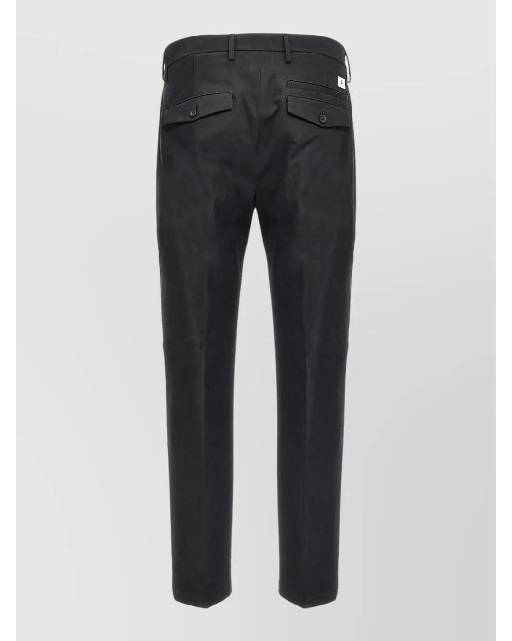 Department 5 Gray Cotton Straight-Leg Trousers for men