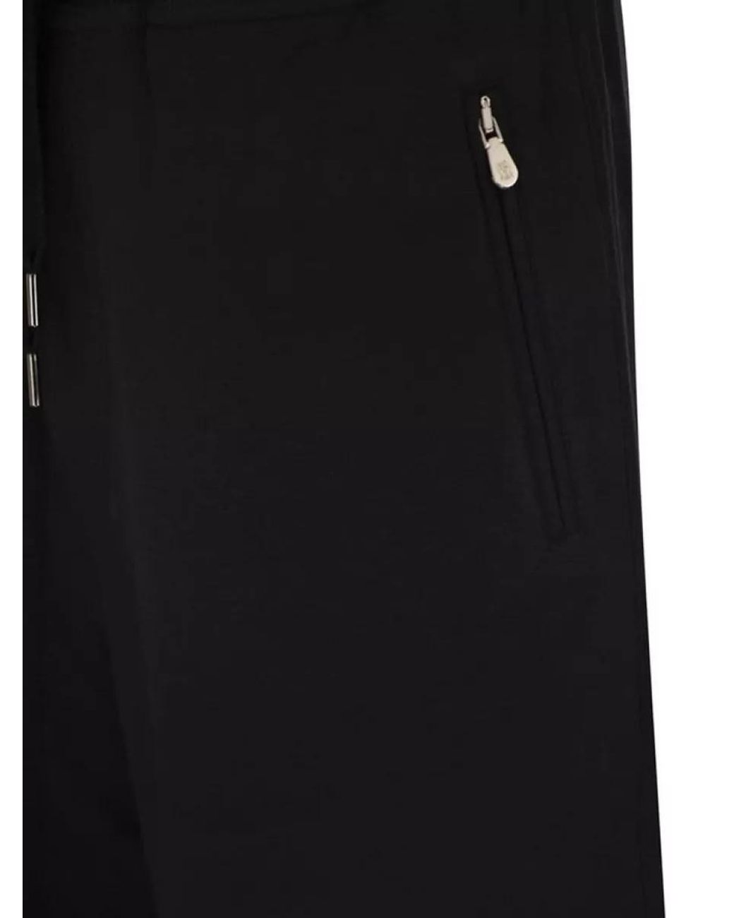 Brunello Cucinelli Black Cotton Knee-Length Jogging Shorts for men