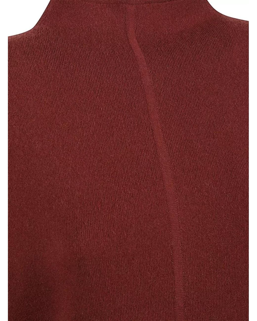 Max Mara Red Fine-Knit Knitted Dress