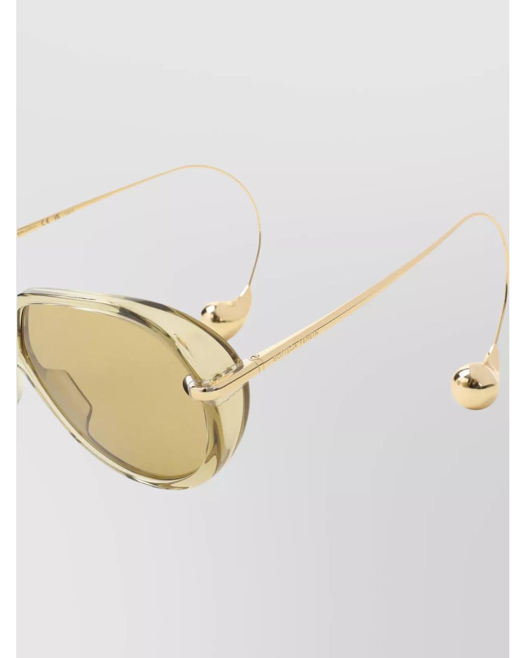 Bottega Veneta Natural Acetate Square Sunglasses