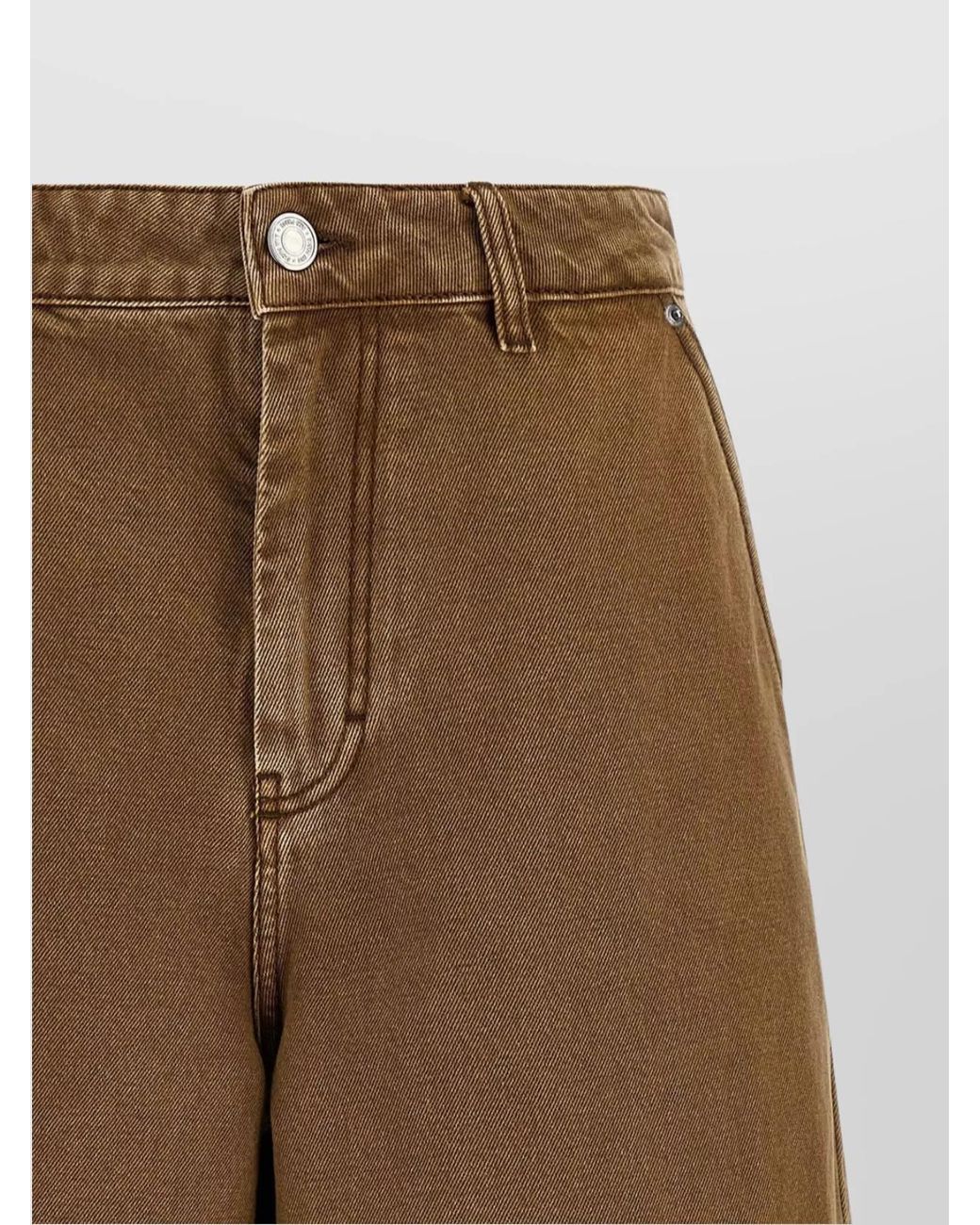 AMI Natural Denim Bermuda Shorts