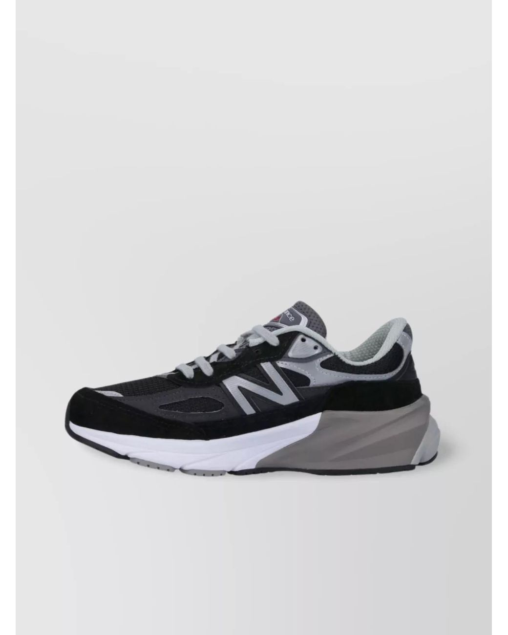New Balance Black Leather Low-Top Sneakers