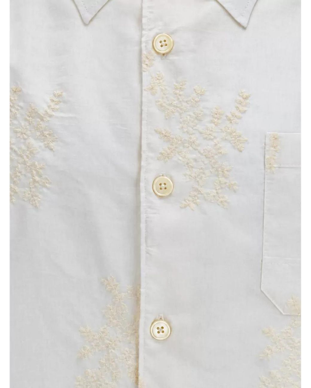 Our Legacy White Cotton Long-Sleeve Shirt for men