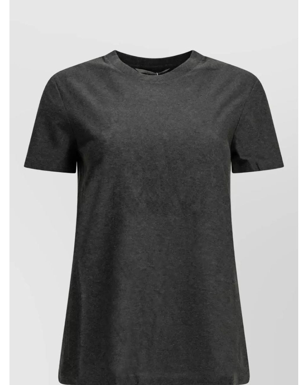Max Mara Black Logo-Print Crewneck T-Shirt