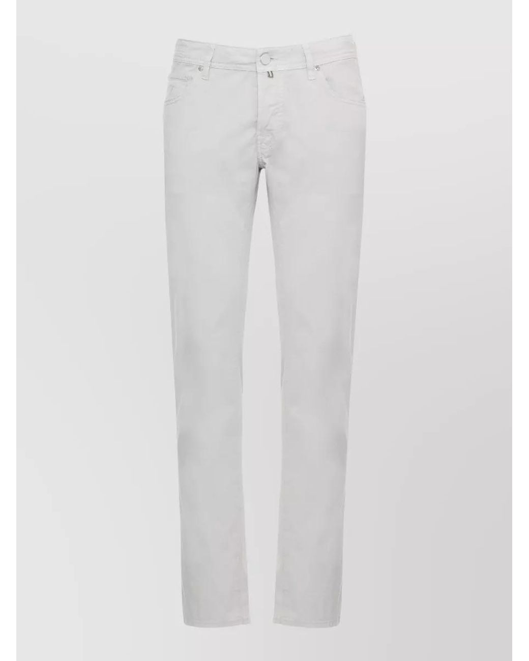 Jacob Cohen White Straight-Leg Trousers for men