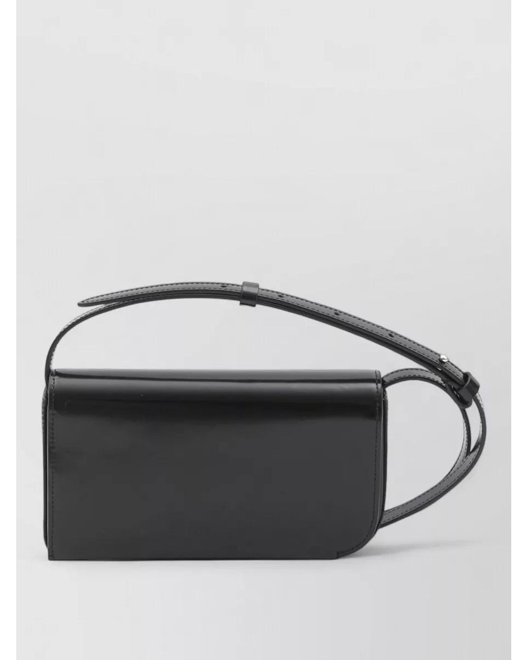 Jacquemus Gray Curvo Leather Crossbody Bag