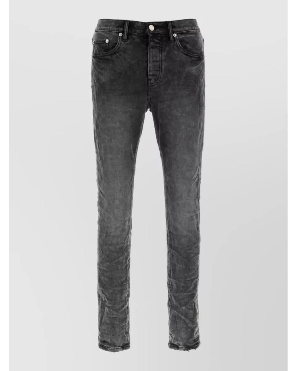 Purple Denim Gray Denim Jeans for men